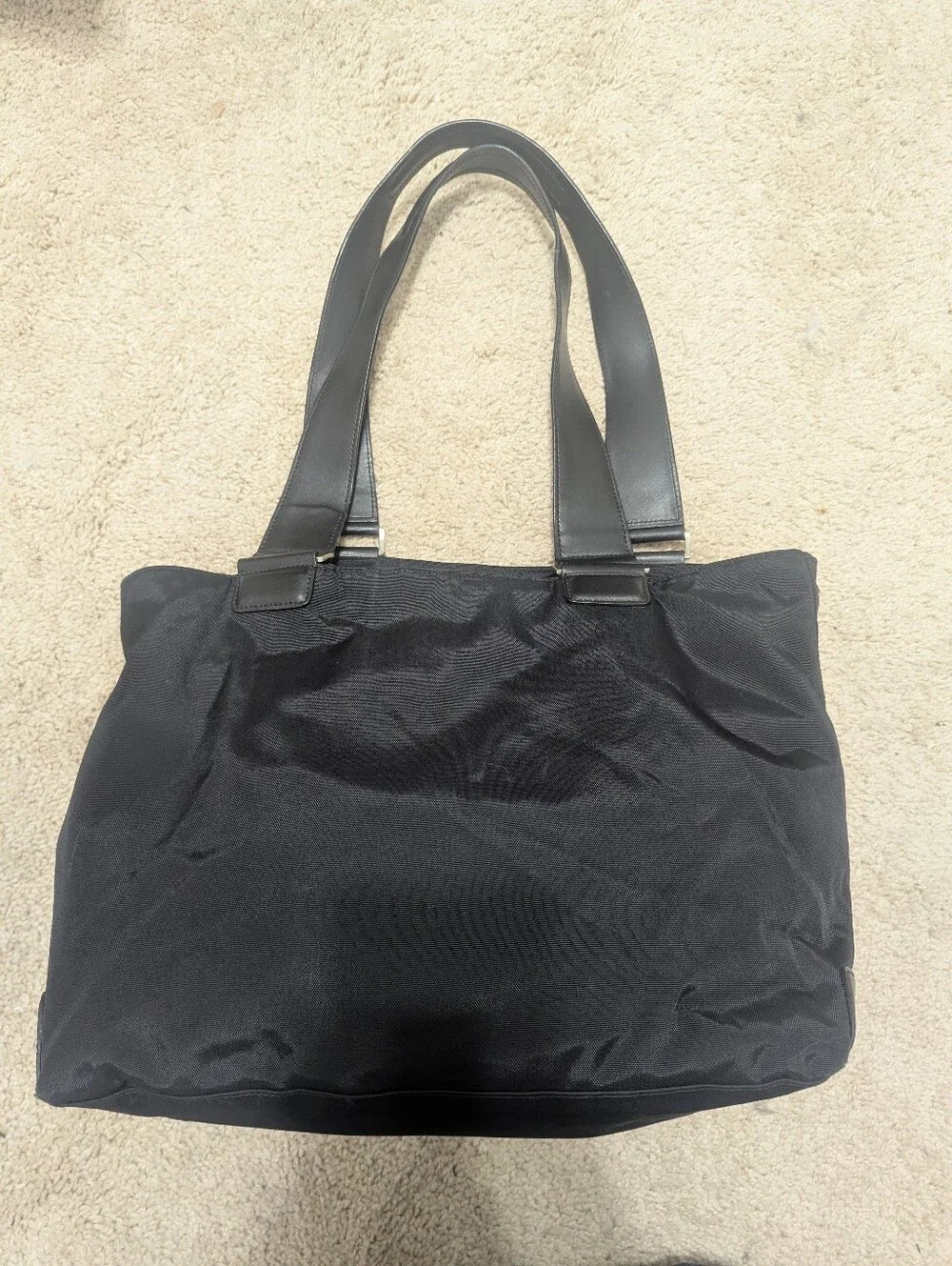Tumi  Black Nylon Tote Bag